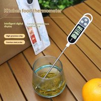 Pen Type Digital Food Thermometer Stainless Steel Probe Kitchen Baking BBQ Meat Baby Milk Temperature Measuring Gadget