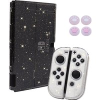 Étuis de protection transparents en TPU + PC pour Console Nintendo Switch Oled, housse de manette vidéo, accessoires de peau