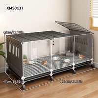 Chicken Coop for Home Use, Large Breeding Cage, Chicken House, Chicken Nest, Automatic Manure Cleaning, Duck Cage, Wire Mesh, Balcony Outdoor Poultry Cage