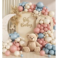 Gender Reveal Pink Blue Balloons Garland Arch Kit for She Or He Boho Neutral Theme Babyshower Birthday Party Decoration Supplies