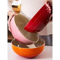 Le Creuset Cool Color Large 85 Inch Ceramic Bowl round Multi-Functional Soup Salad Bowl for Home Use Microwave And Dishwasher...