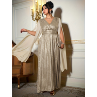 plus Size Elegant Dress for Festive Parties Suitable as Evening Gown - Stylish And Generous in Design