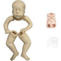 New 20 Inches Bebe Reborn Baby Jude Kit Blank Unpainted Unfinished Molds Vinyl Parts Reborn Baby Kit