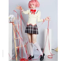 ANIMECC in Stock Puella Magi Madoka Magica Kaname Madoka Akemi Homura Tomoe Mami Miki Sayaka Cosplay Costume School Uniform
