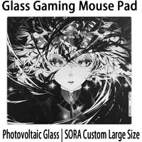 Trendy Anime XXL Photovoltaic Glass Mouse Pads Awakening SORA Custom Large Size E-sports Gaming Desk Pad PC FPS Gaming Mousepads