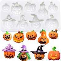 Jack-o’-lantern Halloween Silicone Mold Sugarcraft Cupcake Baking Mold Fondant Cake Decorating Tools