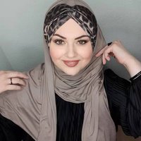 Muslimischer Modal-Schal aus Seide, Abaya-Hijab, islamisches Jersey, Hijabs für Damen, Abayas, Kleid, Turbane, Crinkle-Turban, sofortiger arabischer Kopf