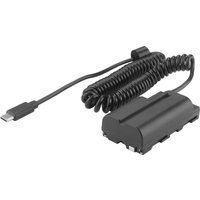 USB-C to NP-F550 NPF550 Dummy Battery Cable Coupler for Sony NP-F550/770/NP-F970 CCD-SC55 TR516 Led Light and Feelword/Monitor