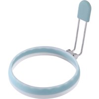 2 Pieces Silicone Round Fried Eggs Mold Heat-resistant Scald-proof Handle Omelet Mold Thickened Fried Egg Maker Patties