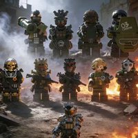 Delta Operation Special Forces Building Module Weilong Building Module Toys Hand-made Miniature Toys