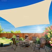 300D Outdoor Waterproof Sun Sail Rectangular Sun Sail Garden Deck Canopy Courtyard Swimming Canopy Beach Car Canopy Awning