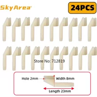 SkyArea 24Pcs Nylon Snap-Click Style Clevis Swing Keepers for RC Airplanes Sero Rod Parts Electric Planes Foam Model Accessories