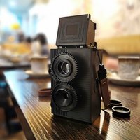 2024 XFILM Dual Reflection Camera 135MM Film Camera Adult's Scientific Retro Dual Reflection Camera Finished in Gold and Silver