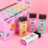 1/3pcs Eco-Friendly Magnet Rubber Magnetic Eraser Children Fun Eraser For Primary School Students Clean Eraser School Stationery