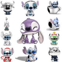 2026 Hot New 925 Silver Cute Cartoon Puppy Caw Leopard Bead Charm Fit Original Women Bracelet DIY Fine Jewelry Amulet Gift