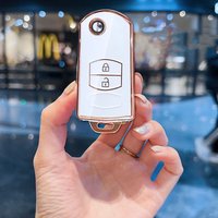 Fashion TPU Car Key Cover Case For Mazda 2 3 5 6 CX7 CX9 RX8 MX5 MPV Demio 2 3 Buttons Remote New Car Flip Key Case