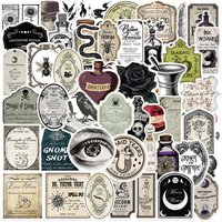 50pcs Gothic Apothecary Sticker Set (4 Styles) | Waterproof Vinyl Decals for Luggage & Tech Gear RecordingYourLife Store