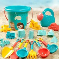 18PCS Beach Sand Toy Set, Durable Plastic, Summer Pool Beach Game Set, Outdoor Sand Play Tools For Boys And Girls, Great Holiday