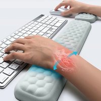 Mousepad Ergonomic Keyboard Mouse Wrist Rest Office Typing Protection Relax Wrist Memory Foam Mouse Pad For Computer Laptop Desk