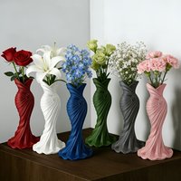 3D Printed Dress-Shaped Desktop Vase Floral Decor Mouth Simple Stylish Desk Storage Home Ornament Flower Vase