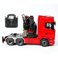 6x6 Hydraulic Crane Tractor Truck 1/14 770S RC Crane Truck RTR 3-Speed Gear PL18EV Remote Control Heavy Truck Model Toy 2026