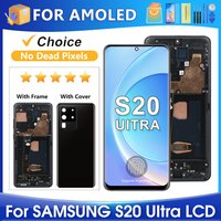 S20 Ultra For Samsung For AMOLED S20U G988 G988B/DS LCD Display Touch Screen Digitizer Assembly Replacement