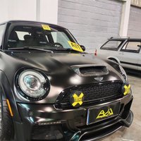 FOR Mini Cooper S R56 2007-2014 V Front Engine Air Hood Hood Scoop Vent Cover Real Carbon Fiber/Forged Carbon Outlet Mask