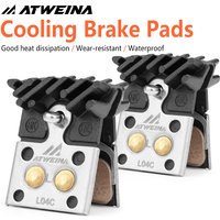 AliExpress NONE ATWEINA L04C Metal Brake Pads Are Suitable SHIMANO XT Heat Dissipation Fins Wear-resistant Heat-resistant Bicycle Brake Pads
