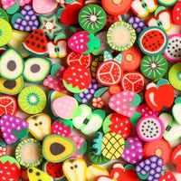 10mm Fruit soft pottery beads, clay beads, DIY accessories loose beads, accessories, holiday gifts. party