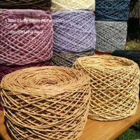 280m Raffia Yarn Paper Grass Cotton for Knitting and Crochet Diy Straw Hat Bag Slippers Weave medium thick Thread Summer