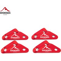 Widesea 4pcs Camping Hiking Tent Wind Rope Buckle Adjustable Aluminium Alloy Cord Buckles Equipment Outdoor Tents Accessory