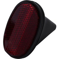 AliExpress NONE 1 pcs Bicycle Rear Tail Reflector Mudguard Oval Warnning Red black