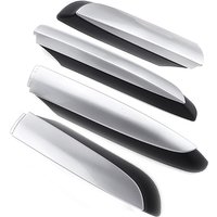 4pcs Black Silver ABS Roof Rack Rail End Protective Cover Shell Fit For Toyota RAV4 XA40 2013 2014 2015 2016 2017 2018