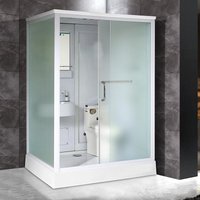 Integral shower room Integrated toilet Household sliding door bathroom Rural toilet Bathroom Simple shower room