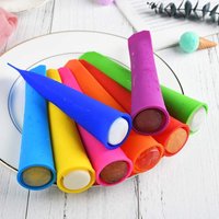 Silicone Ice Molds with Lids, 10 Colors DIY Popsicle Maker, Reusable Ice Cream Bar Moulds for Summer Snacks