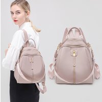Women's Backpacks Fashional Girl's Pink Bags Small Schoolbag High Appearance Leisure Style Travelbag Two Shoulders Cute Rucksack