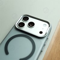 Metal Lens Matte Frosted Translucent For Magsafe Case For iPhone 17 16 15 Pro Max Orange Magnetic Wireless Charge Slim PC Cover