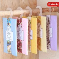 1PC Scented Wardrobe Sachets, Odor Eliminating Freshening Hanging Bags Design, For Home Apartment Dorm Closet Freshness