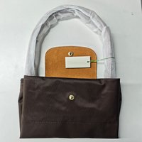 Sac hobo pliable classique en nylon, sac à main à bandoulière pour femmes avec design brodé