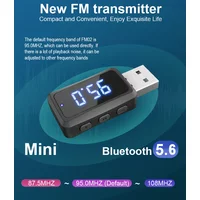 Bluetooth Car FM Transmitter Receiver Handsfree Call Mini USB Wireless Adapter Auto Audio with LED Display For Car FM Radio