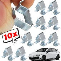 Car Threshold Bar Buckle Trunk Tailgate Retainer Clamp Metal Fastener Clips Stainless Steel V-shaped Buckle for VW Golf Sagitar