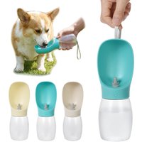 Portable Pet Water Bottle 300ml BPA Free Outdoor Leakproof Dog Travel Water Dispenser Drinking Bowl for Walking Hiking Camping