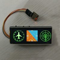 1PCS 3.7V Simulated Cockpit Instrument 3inch LCD Display RC Model Gauges Artificial Horizon/Radar/Compass Display Modification