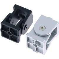 {QTG333} For 20 30 40 Series Aluminum Profiles 2020/3030/4040 Zinc Alloy Hinge Industrial Aluminum Adjustment Angle Connector