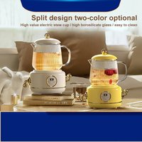 600ml Electric Kettle Tea Pot Health Preserving Pot Boiled Water Pot Kettle Glass Stew Cup Multifunctional Teapot Home Office