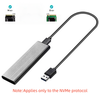 M2 SSD Case NVME Enclosure M.2 To USB 3.1 SSD Adapter For NVME PCIE M/B Key 2230/2242/2260/2280 NVME Protocol