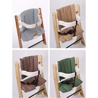 Dot Pattern Pure Cotton Seat Cushion Baby Dining Chair Seat Cushion Children's Growth Chair Baby Chair Accessories