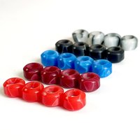 Resin Fingerboard Swirl Wheels with ABEC 7 Bearings for Pro Finger Skateboard