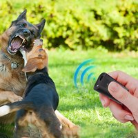 Handheld Ultrasonic Dog Repellent Luminous with LED Light Dog Anti-Barking Device Mini Rechargeable Training Bark Stopper Park