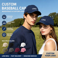 Custom Washed Cotton Baseball Cap free print logo Fashion Streetwear Hats Wholesale Unisex Outdoor Sports Hip Hop Cap Women Men